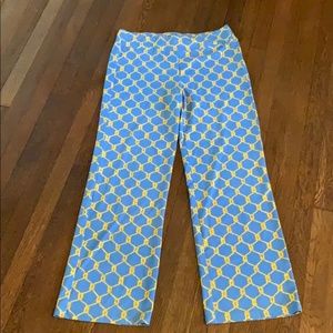 J. McLaughlin Blue & Gold Rope Pants